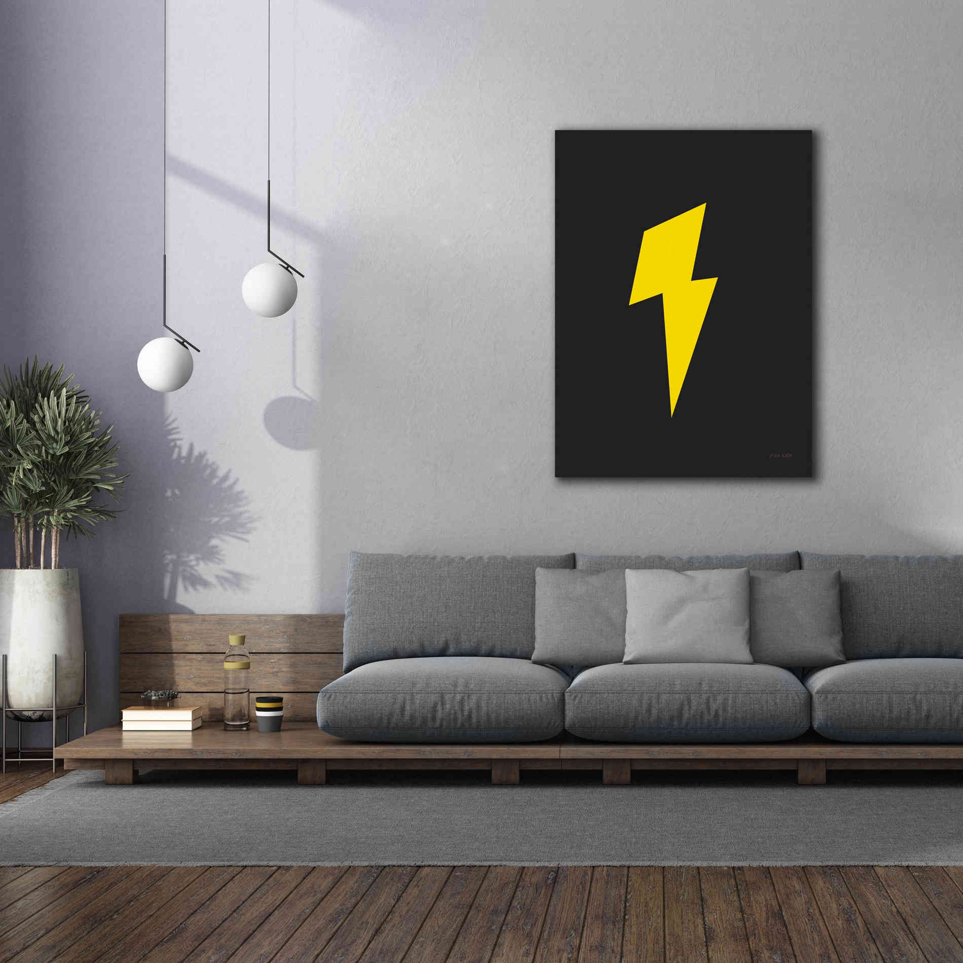 'Lightning' by Ann Kelle Designs, Canvas Wall Art,40 x 54