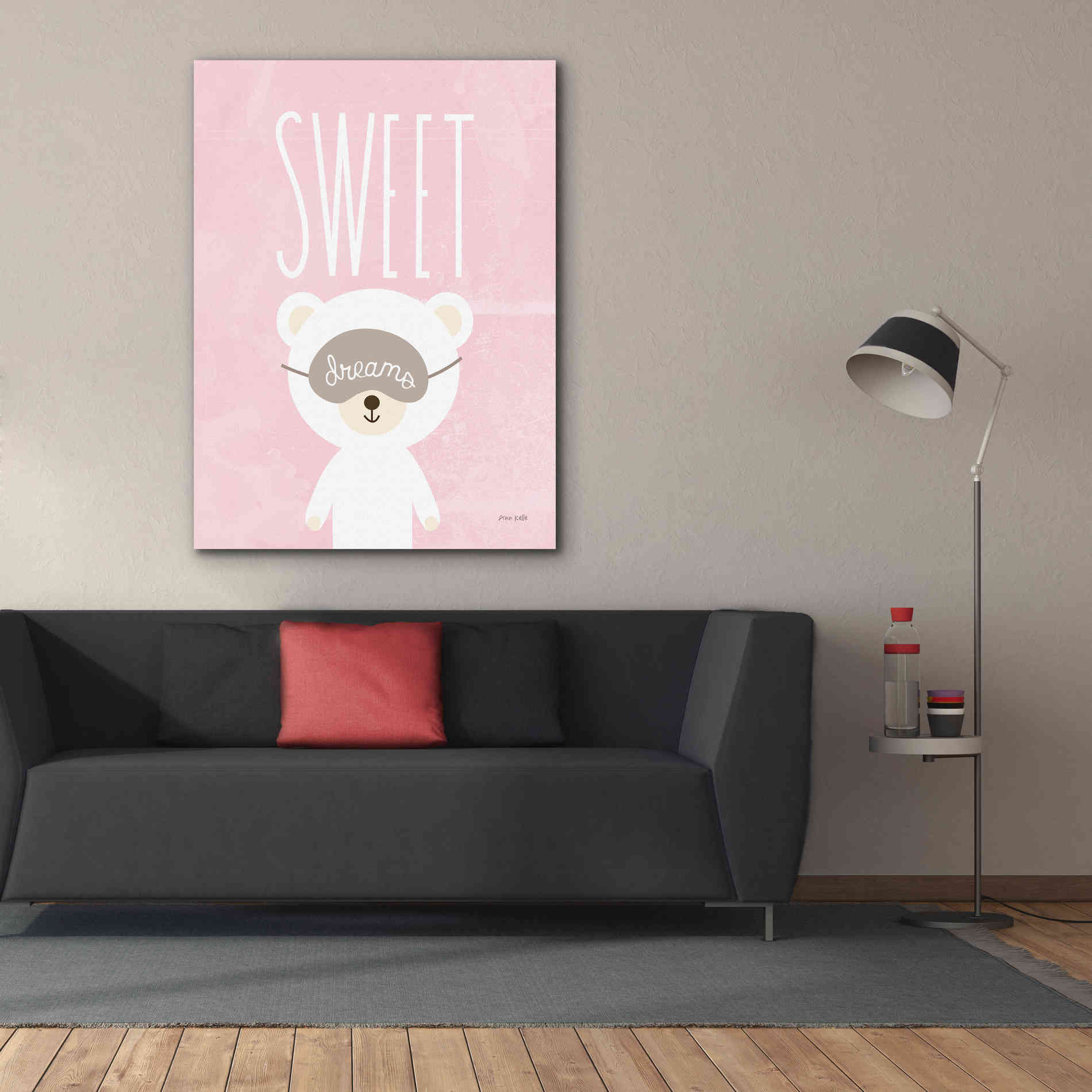 'Sweet Dreams Pink' by Ann Kelle Designs, Canvas Wall Art,40 x 54