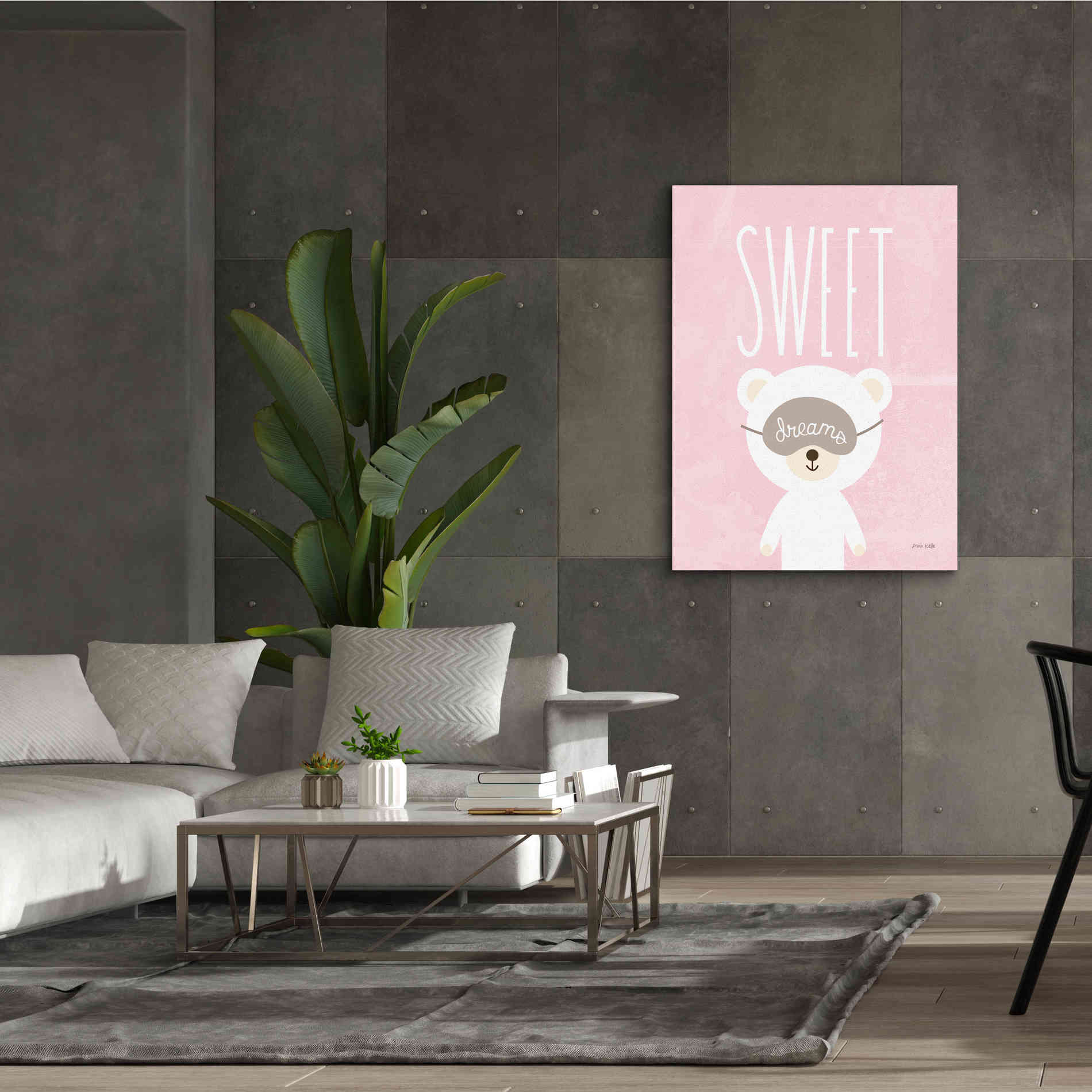 'Sweet Dreams Pink' by Ann Kelle Designs, Canvas Wall Art,40 x 54