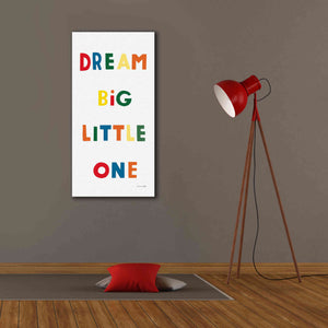 'Dream Big Little One Bright' by Ann Kelle Designs, Canvas Wall Art,20 x 40