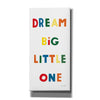 'Dream Big Little One Bright' by Ann Kelle Designs, Canvas Wall Art,12x24x1.1x0,20x40x1.74x0,30x60x1.74x0
