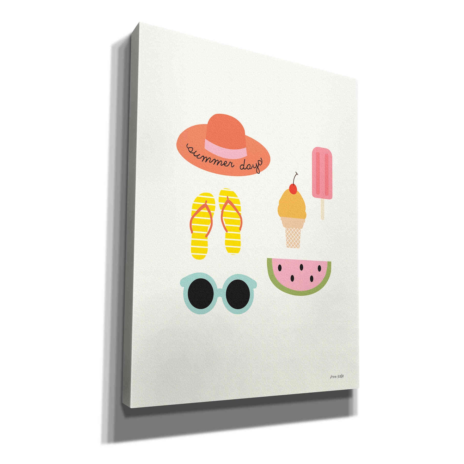 'Summer Daze I' by Ann Kelle Designs, Canvas Wall Art,12x16x1.1x0,20x24x1.1x0,26x30x1.74x0,40x54x1.74x0