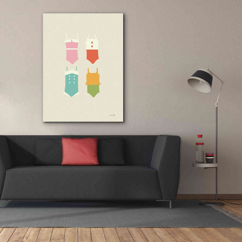 Image of 'Summer Bathing Suits' by Ann Kelle Designs, Canvas Wall Art,40 x 54