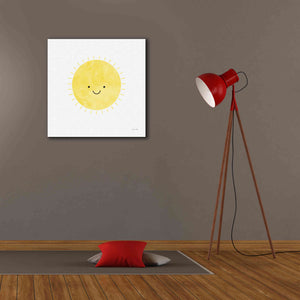 'Sunny Smile Days' by Ann Kelle Designs, Canvas Wall Art,26 x 26