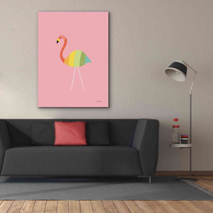 'Flamingo Colors' by Ann Kelle Designs, Canvas Wall Art,40 x 54