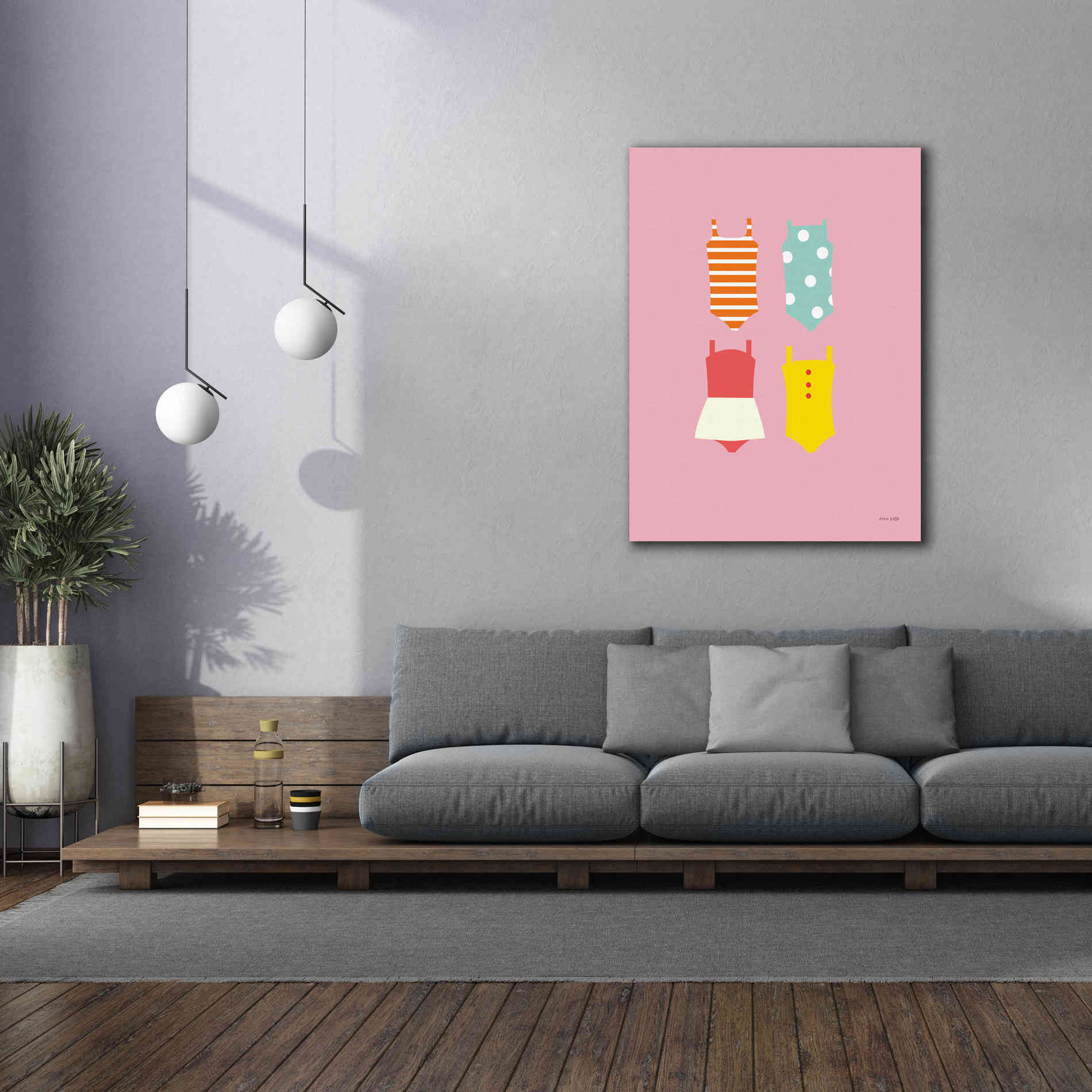 'Bathing Suits Galore II' by Ann Kelle Designs, Canvas Wall Art,40 x 54