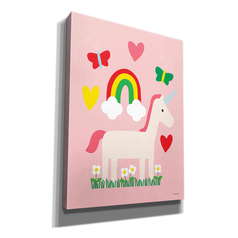 Image of 'Unicorn Fun I' by Ann Kelle Designs, Canvas Wall Art,12x16x1.1x0,20x24x1.1x0,26x30x1.74x0,40x54x1.74x0