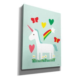 'Unicorn Fun II' by Ann Kelle Designs, Canvas Wall Art,12x16x1.1x0,20x24x1.1x0,26x30x1.74x0,40x54x1.74x0