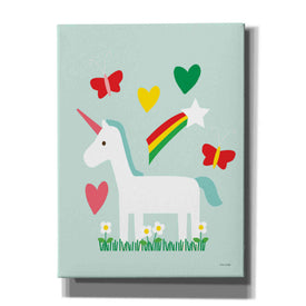 'Unicorn Fun II' by Ann Kelle Designs, Canvas Wall Art,12x16x1.1x0,20x24x1.1x0,26x30x1.74x0,40x54x1.74x0