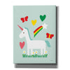 'Unicorn Fun II' by Ann Kelle Designs, Canvas Wall Art,12x16x1.1x0,20x24x1.1x0,26x30x1.74x0,40x54x1.74x0