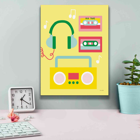 Image of 'Lets Listen to Music II' by Ann Kelle Designs, Canvas Wall Art,12 x 16