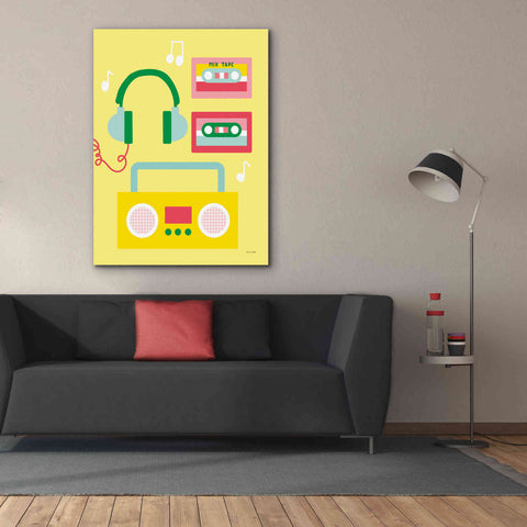 Image of 'Lets Listen to Music II' by Ann Kelle Designs, Canvas Wall Art,40 x 54