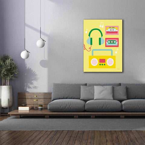 Image of 'Lets Listen to Music II' by Ann Kelle Designs, Canvas Wall Art,40 x 54