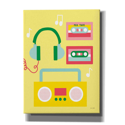 Image of 'Lets Listen to Music II' by Ann Kelle Designs, Canvas Wall Art,12x16x1.1x0,20x24x1.1x0,26x30x1.74x0,40x54x1.74x0