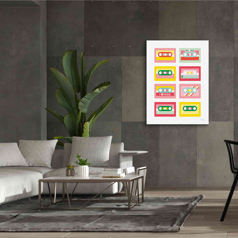 Image of 'Lets Listen to Music III' by Ann Kelle Designs, Canvas Wall Art,40 x 54