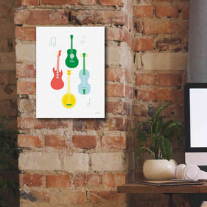 'Lets Listen to Music IV' by Ann Kelle Designs, Canvas Wall Art,12 x 16