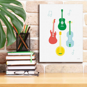 'Lets Listen to Music IV' by Ann Kelle Designs, Canvas Wall Art,12 x 16