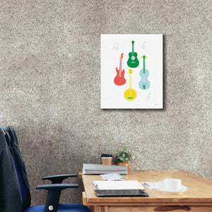 'Lets Listen to Music IV' by Ann Kelle Designs, Canvas Wall Art,20 x 24