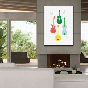 'Lets Listen to Music IV' by Ann Kelle Designs, Canvas Wall Art,40 x 54