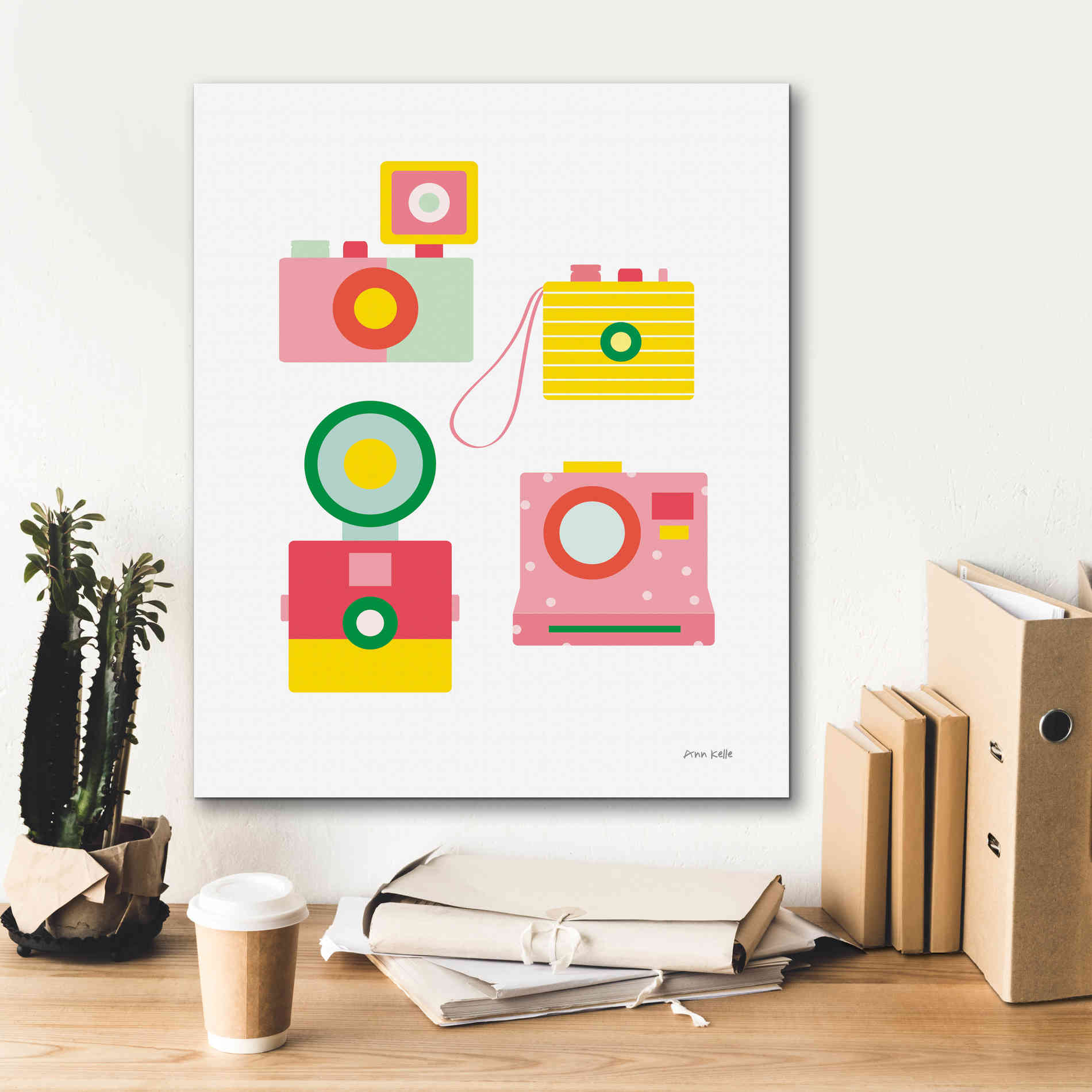 'Camera Shy II' by Ann Kelle Designs, Canvas Wall Art,20 x 24