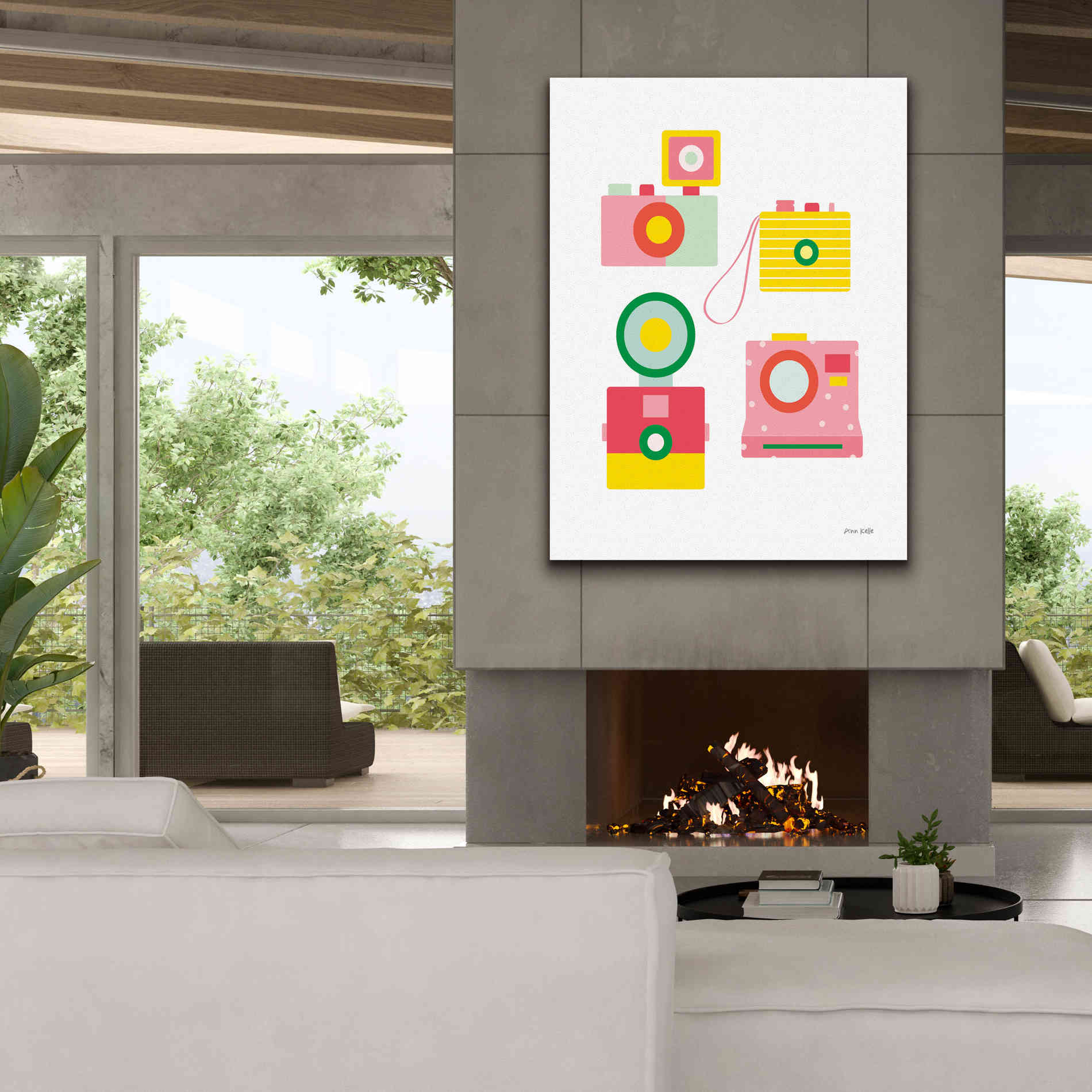 'Camera Shy II' by Ann Kelle Designs, Canvas Wall Art,40 x 54