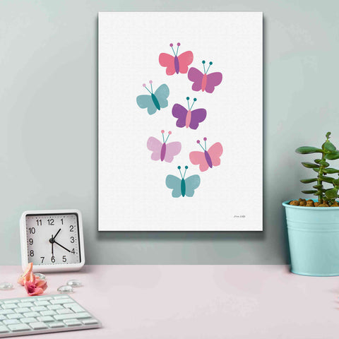 Image of 'Butterfly Friends Girly' by Ann Kelle Designs, Canvas Wall Art,12 x 16
