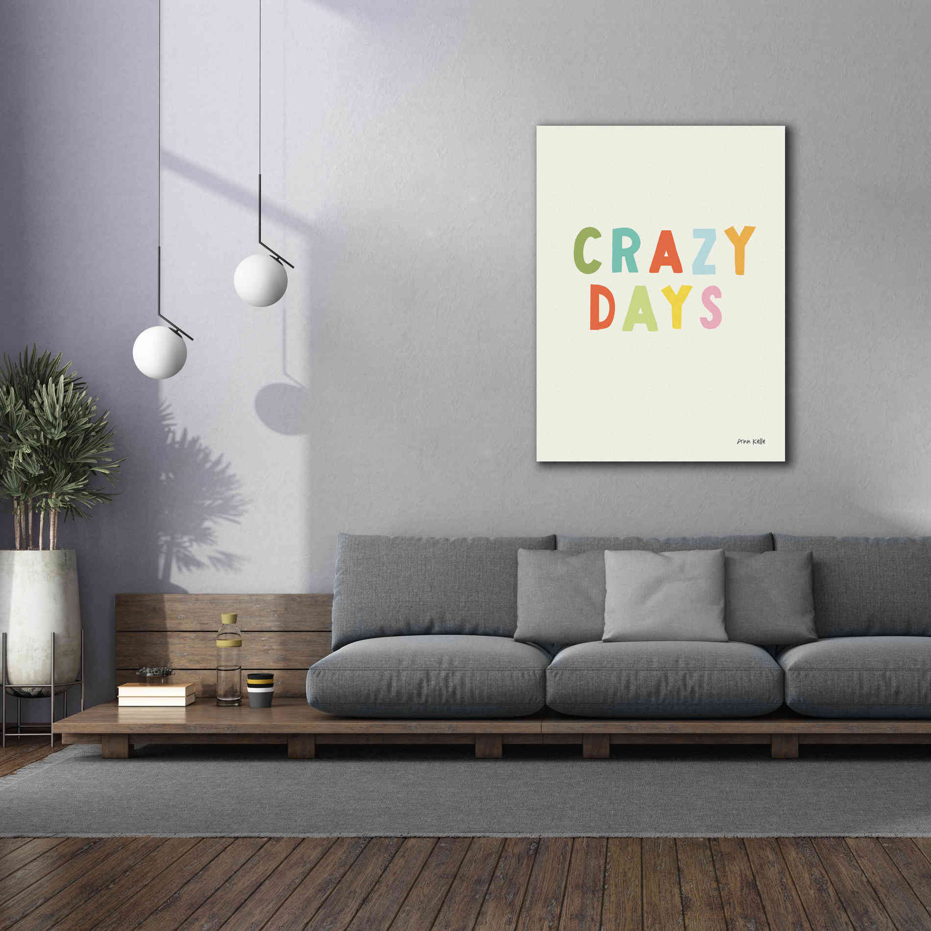 'Crazy Days' by Ann Kelle Designs, Canvas Wall Art,40 x 54
