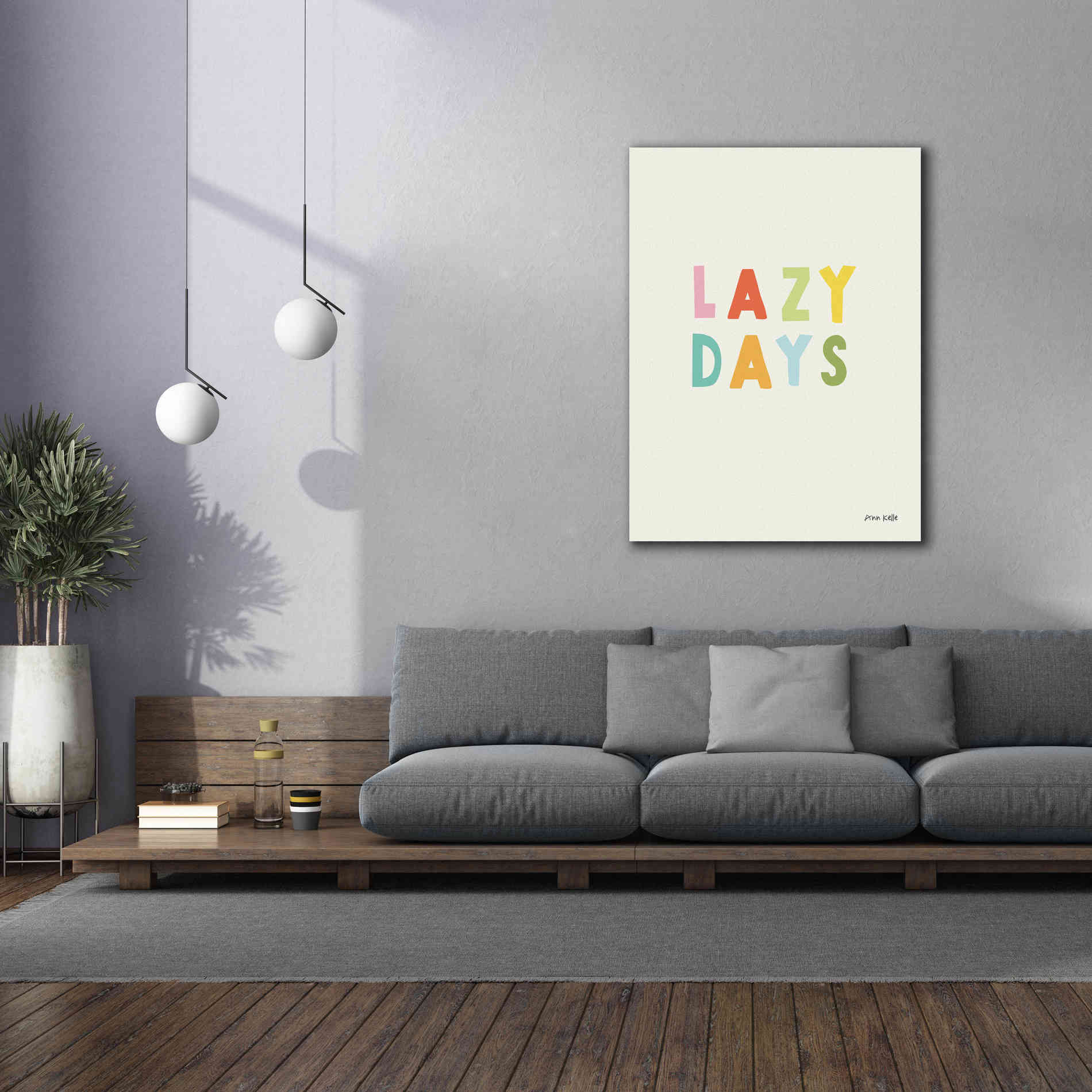 'Lazy Days' by Ann Kelle Designs, Canvas Wall Art,40 x 54
