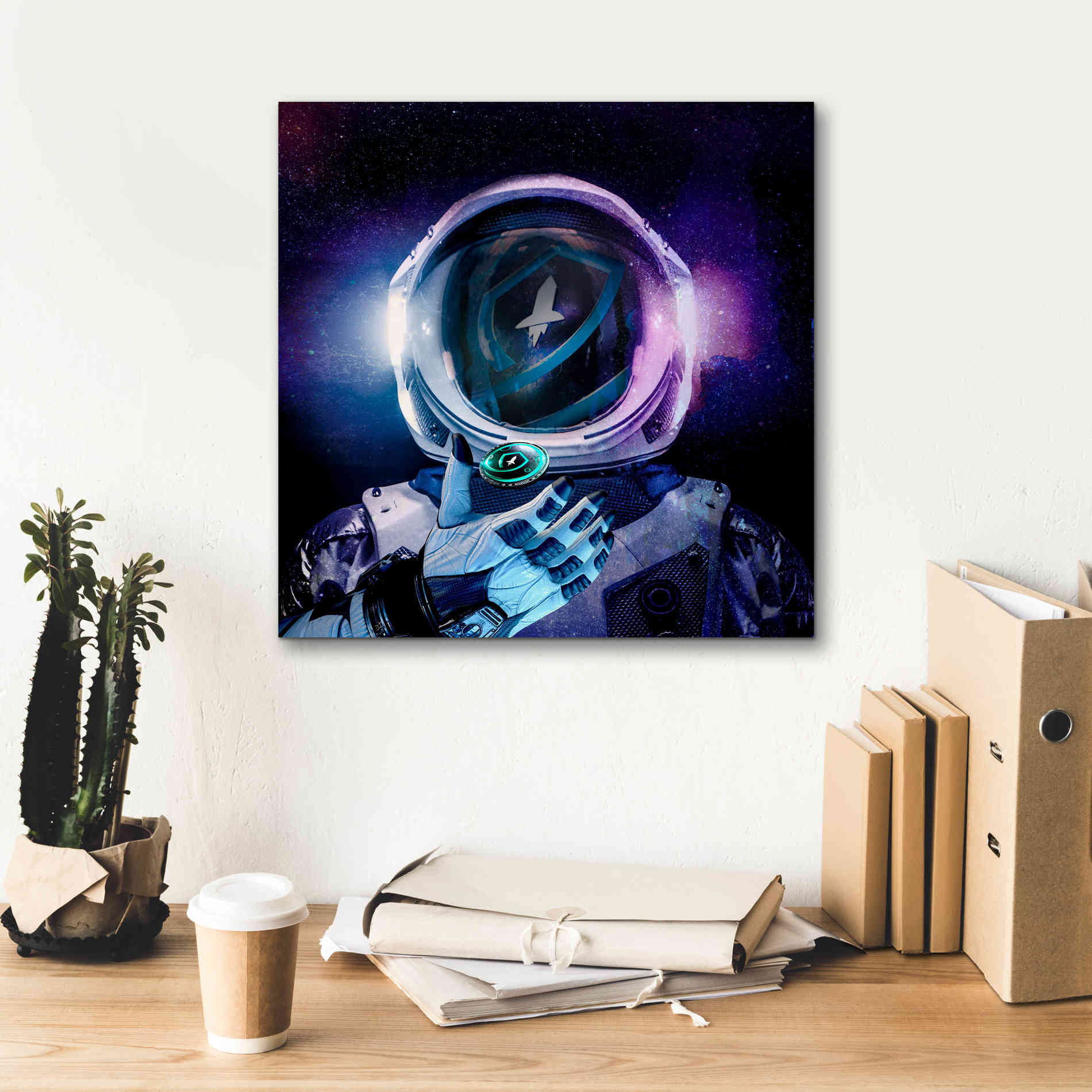 'SafeMoon Crypto,' Canvas Wall Art,18 x 18