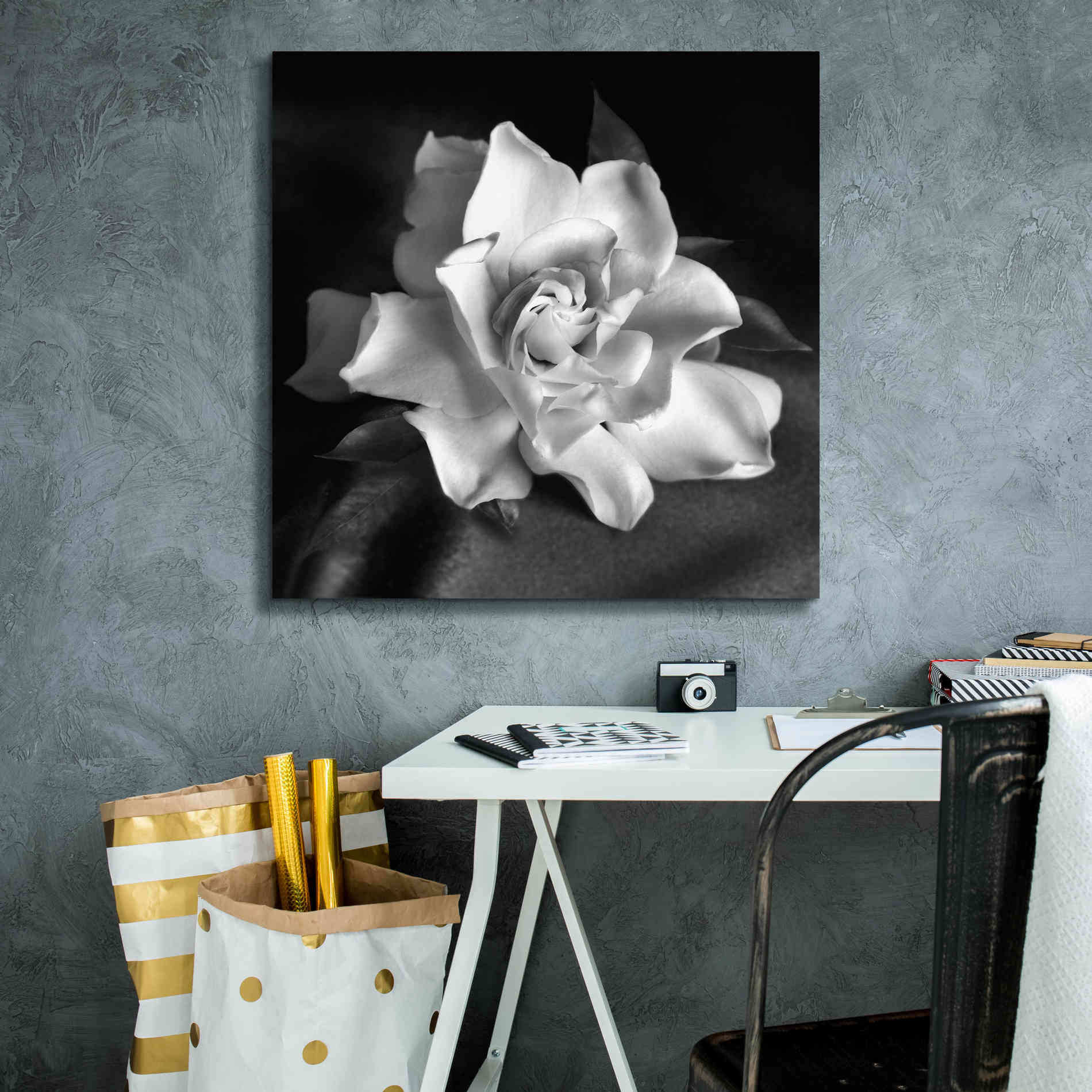 'Gardenia' by Debra Van Swearingen, Canvas Wall Art,26 x 26