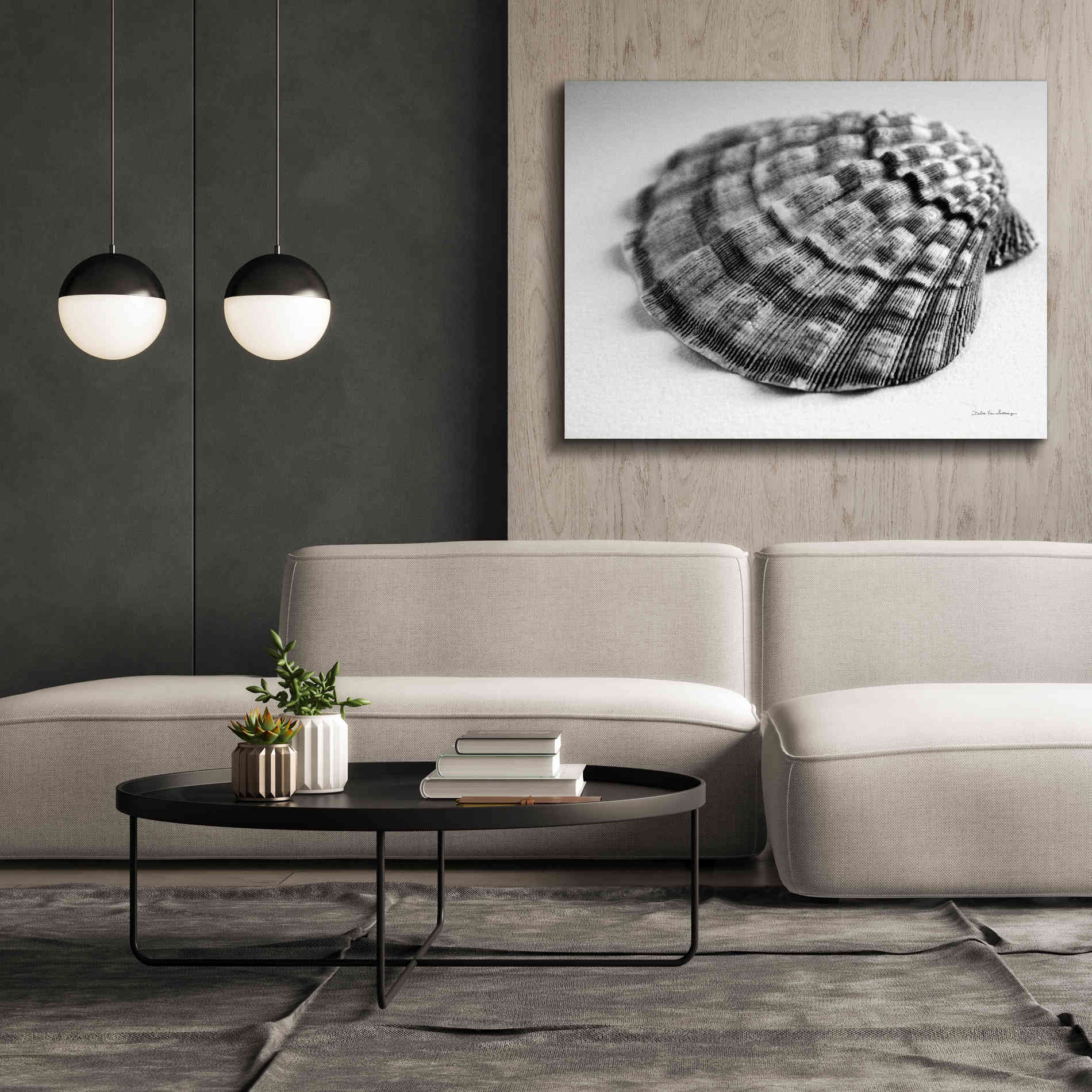 'Scallop 3' by Debra Van Swearingen, Canvas Wall Art,54 x 40