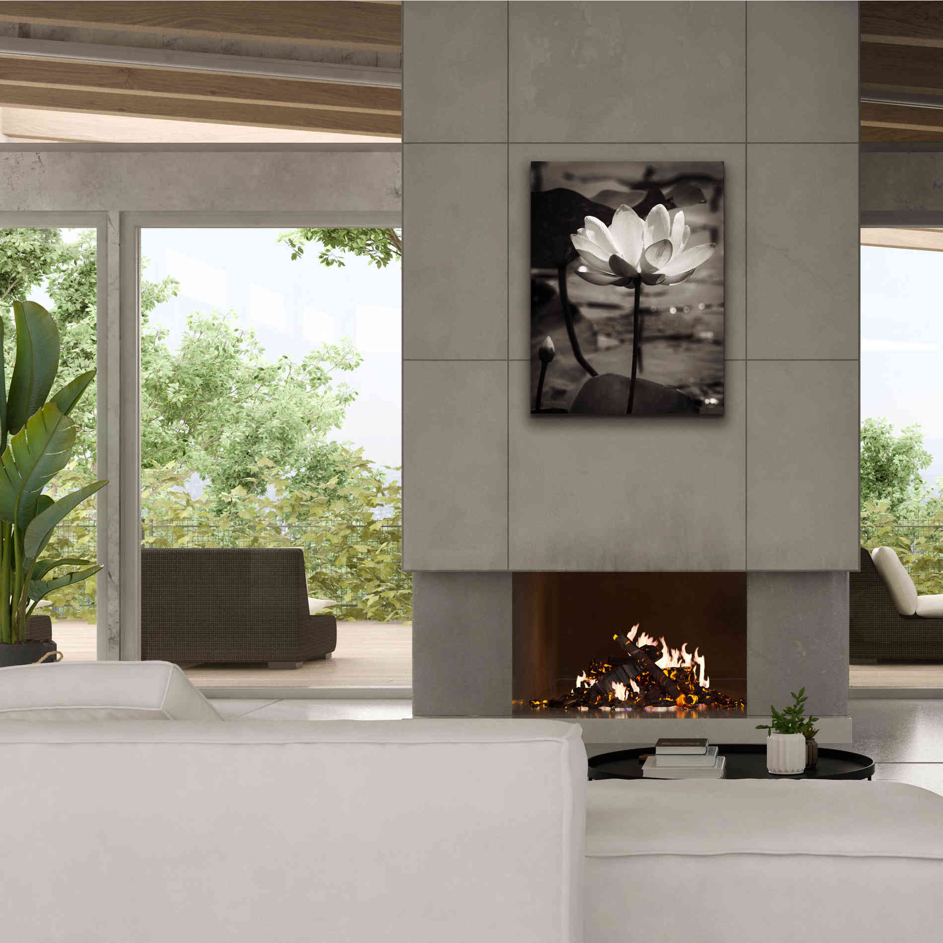 'Lotus Flower IX' by Debra Van Swearingen, Canvas Wall Art,26 x 34