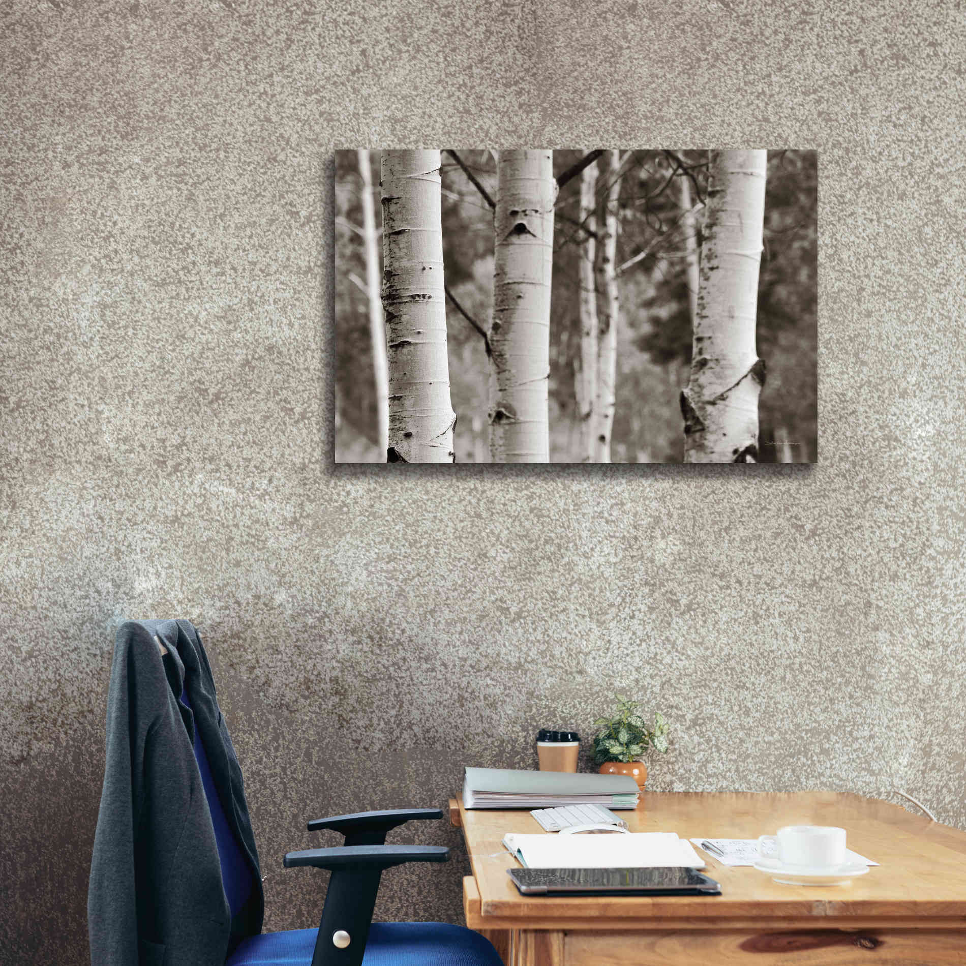 'Aspens IV' by Debra Van Swearingen, Canvas Wall Art,40 x 26