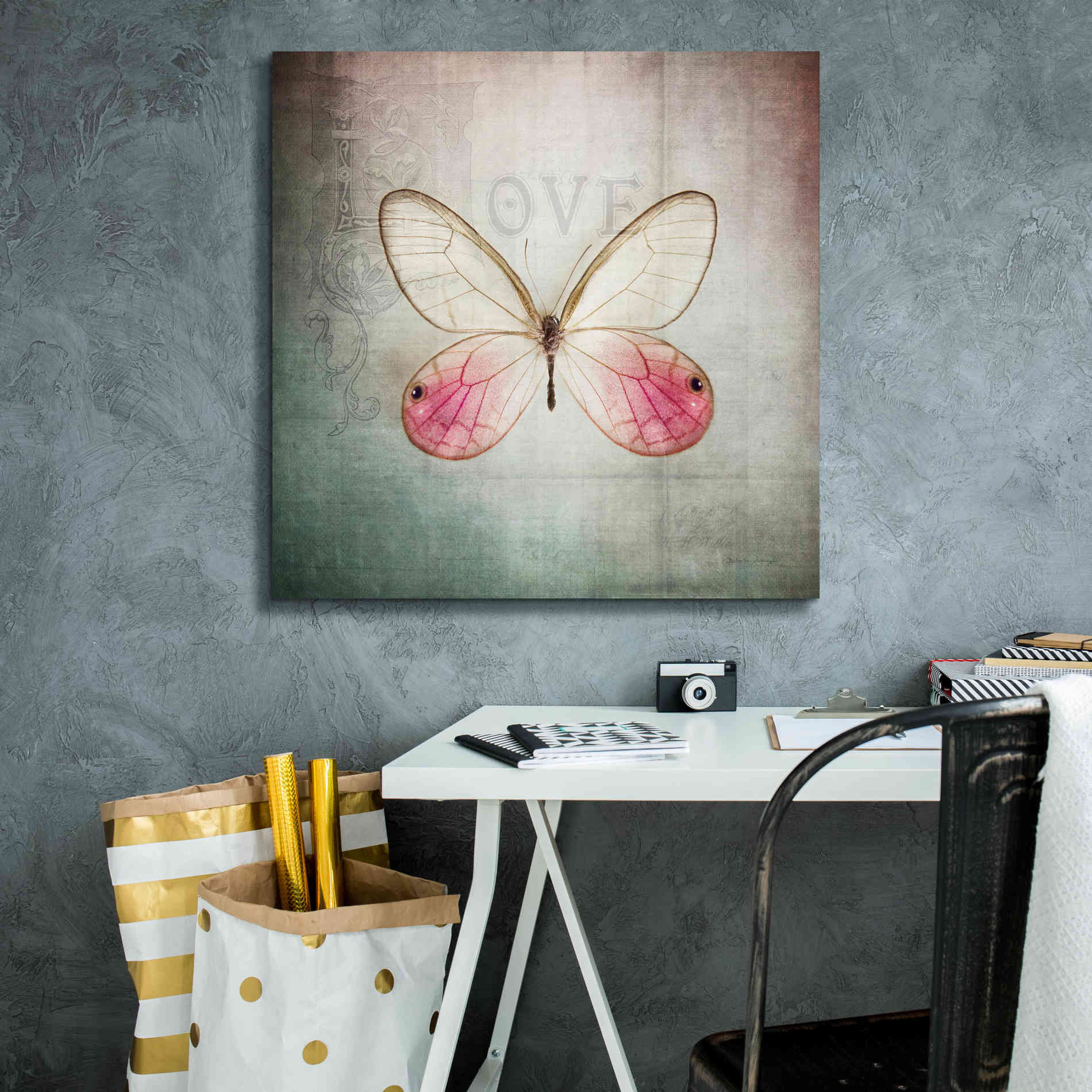 'French Butterfly I' by Debra Van Swearingen, Canvas Wall Art,26 x 26