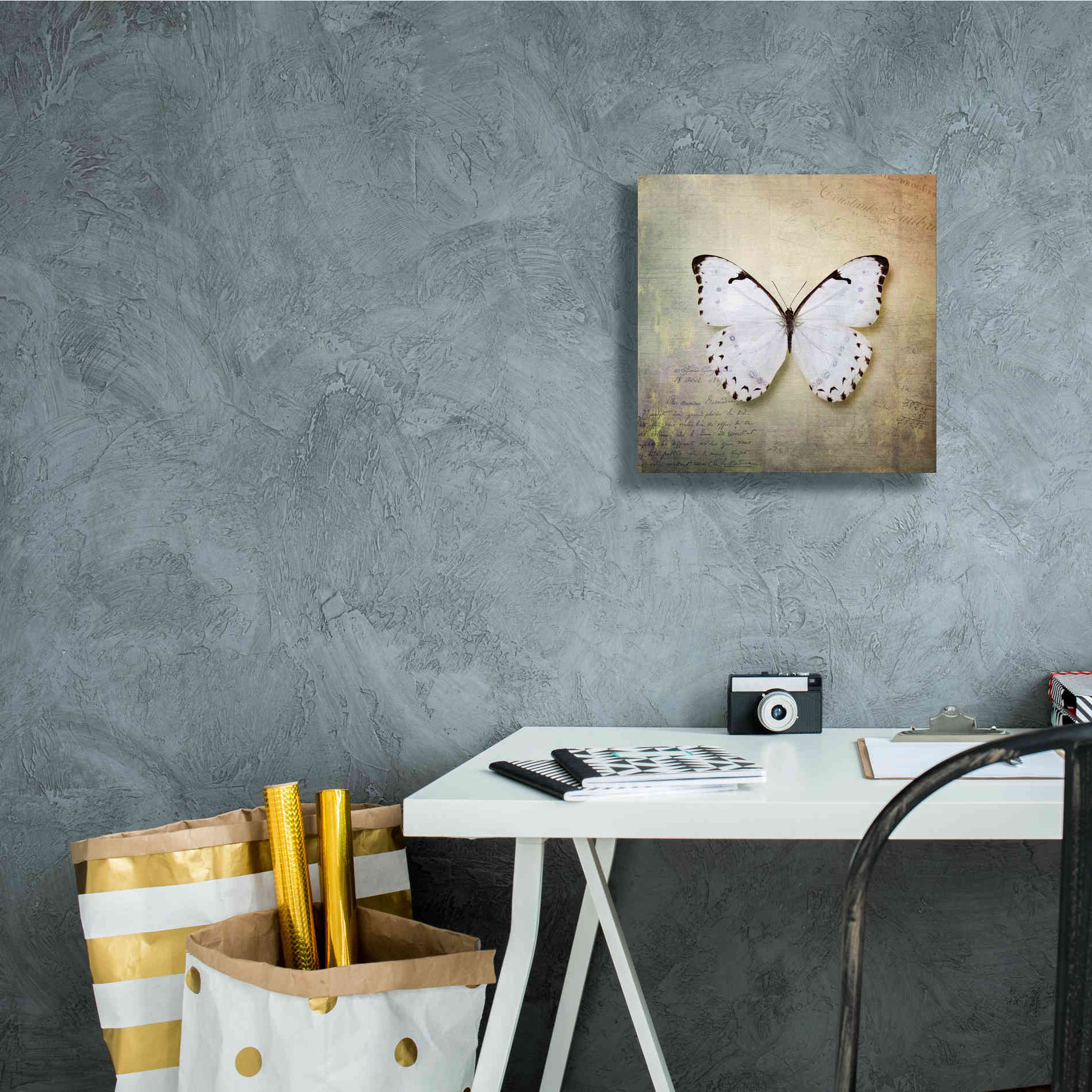 'French Butterfly II' by Debra Van Swearingen, Canvas Wall Art,12 x 12