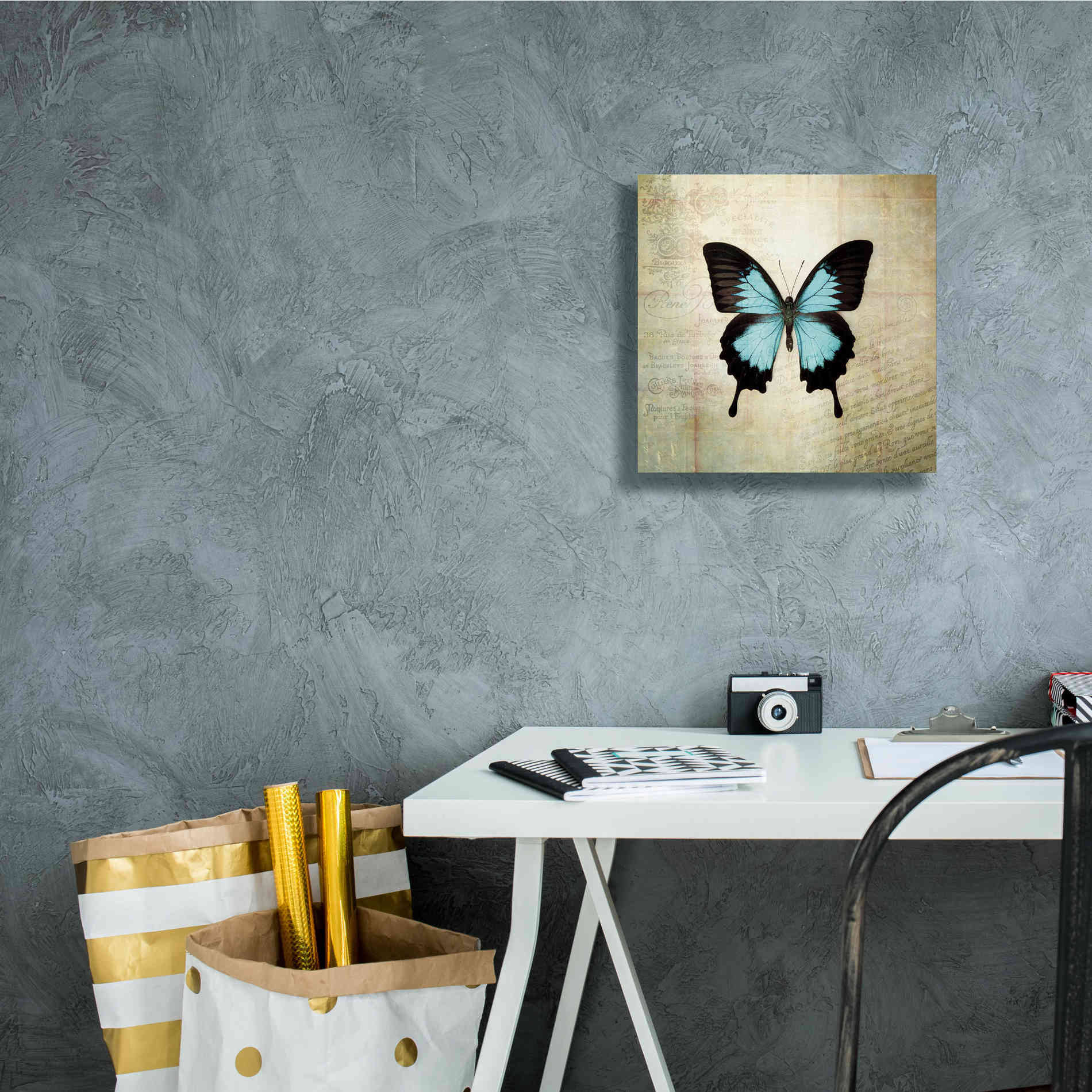 'French Butterfly III' by Debra Van Swearingen, Canvas Wall Art,12 x 12