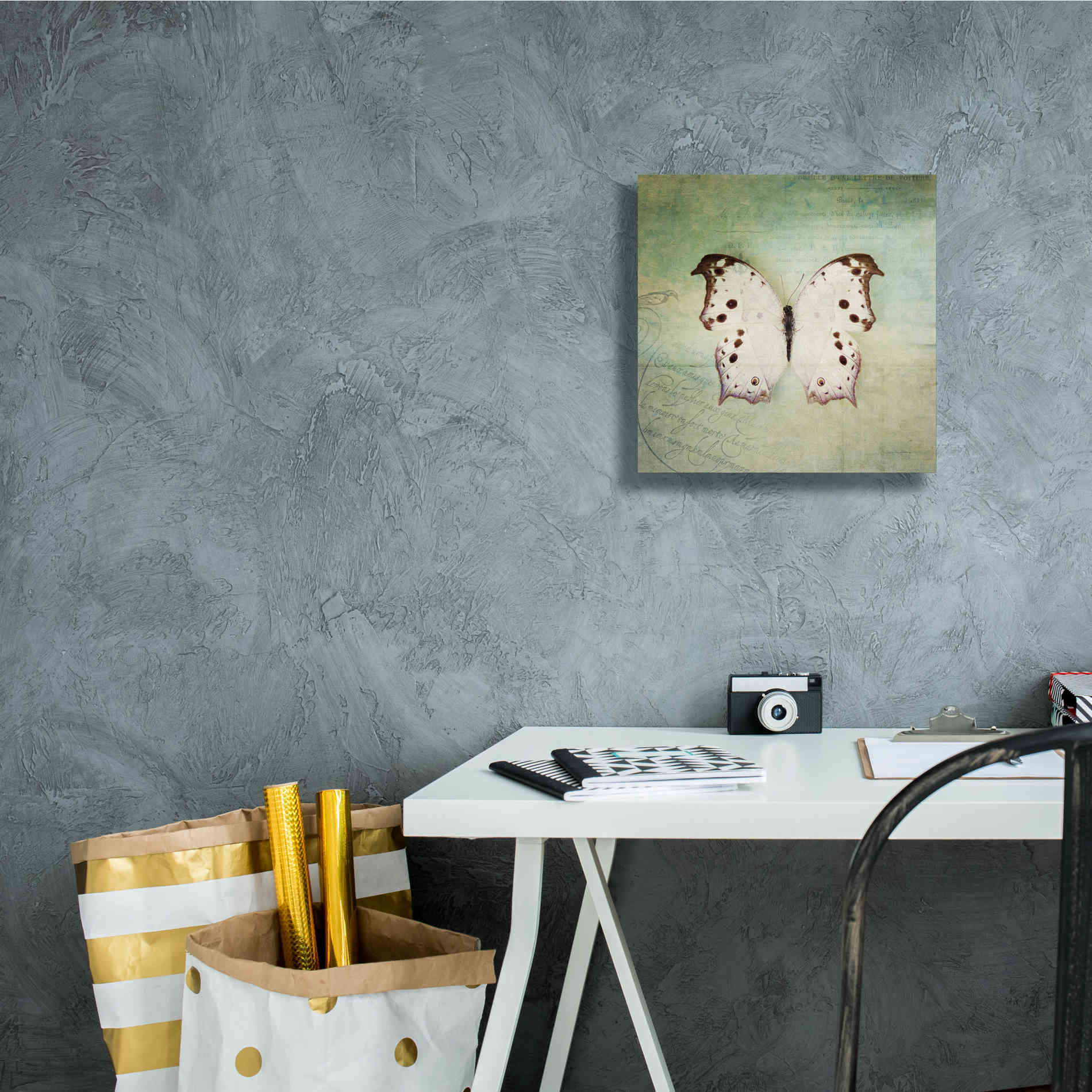 'French Butterfly IV' by Debra Van Swearingen, Canvas Wall Art,12 x 12