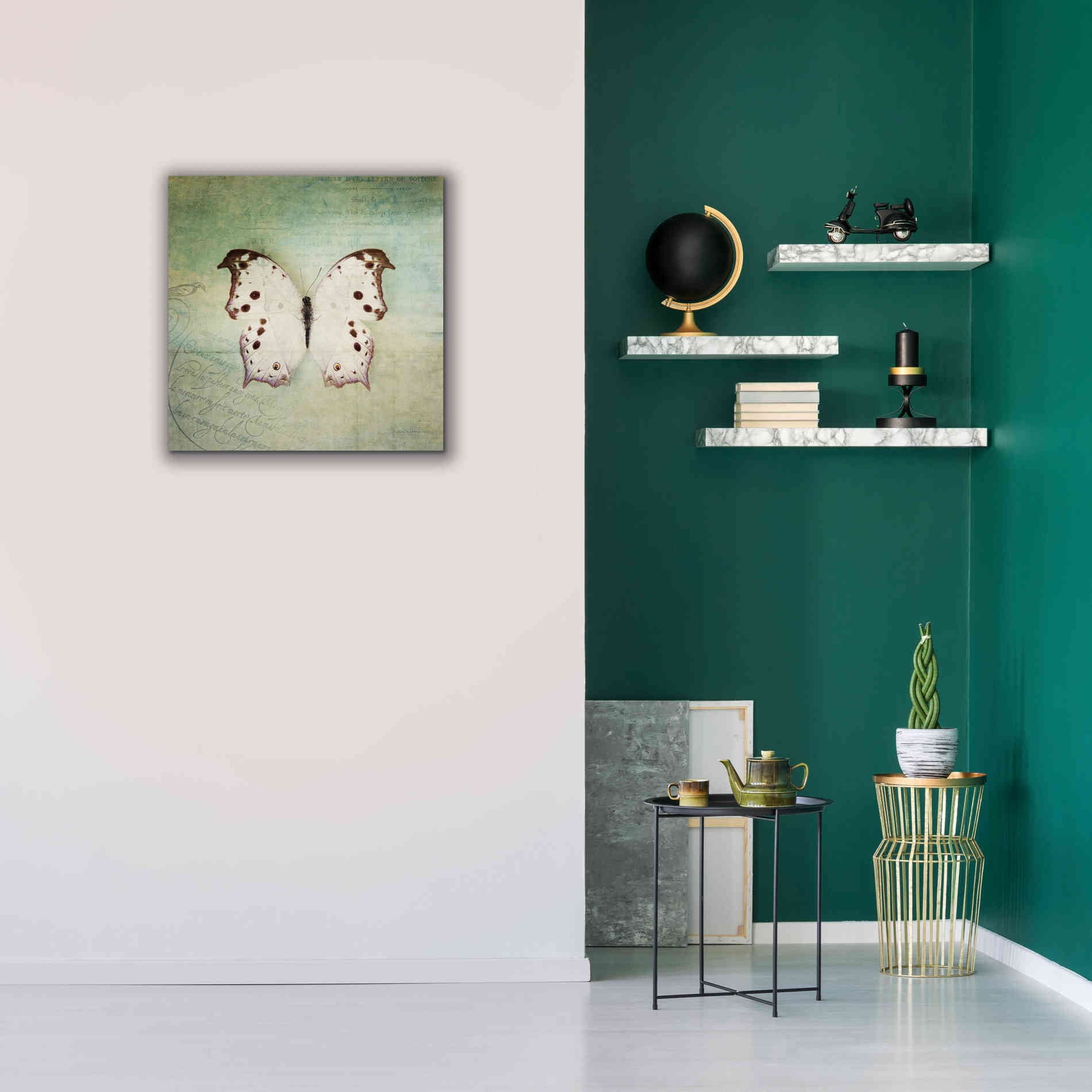 'French Butterfly IV' by Debra Van Swearingen, Canvas Wall Art,26 x 26