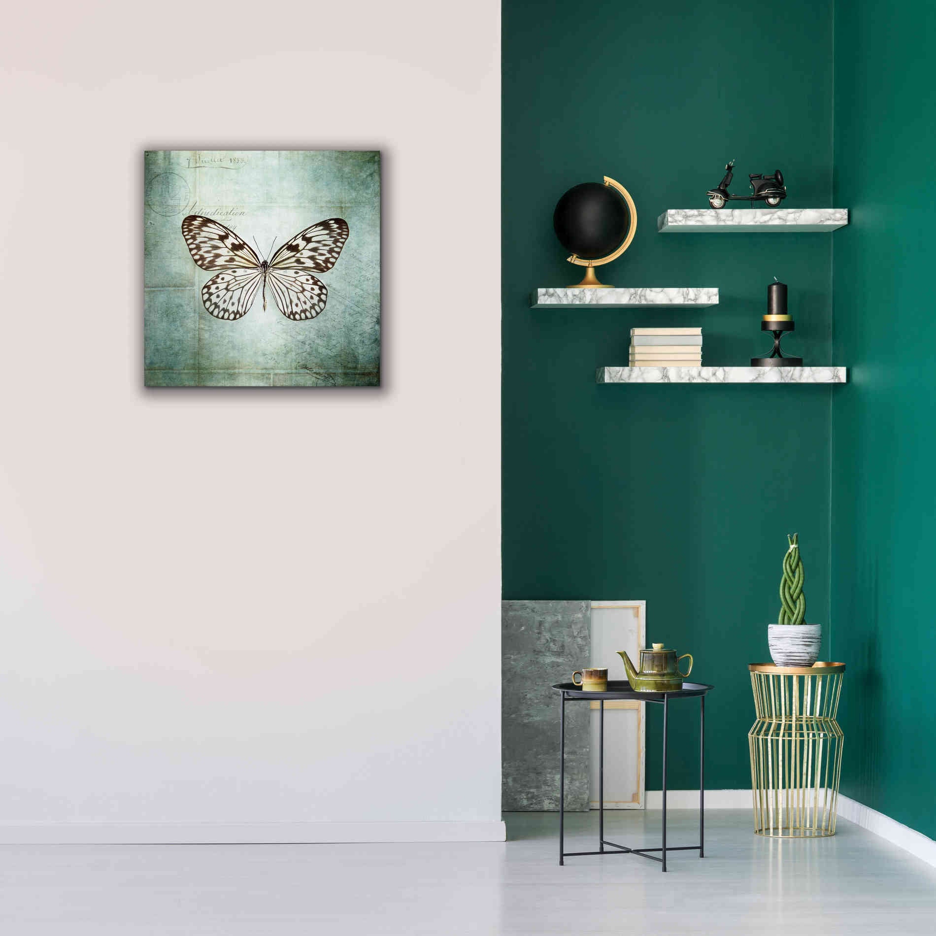 'French Butterfly V' by Debra Van Swearingen, Canvas Wall Art,26 x 26