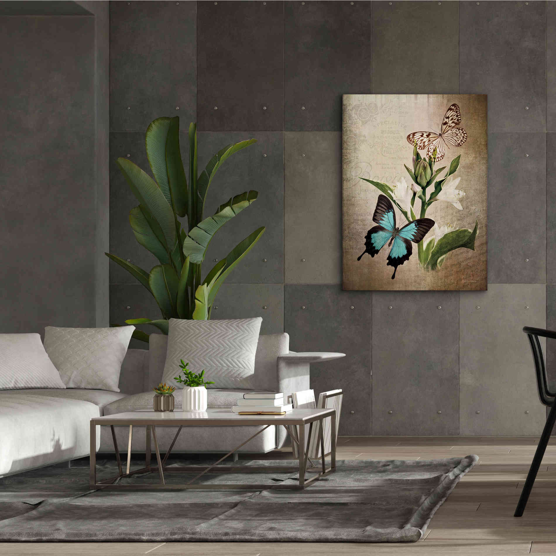 'Butterfly Botanical II' by Debra Van Swearingen, Canvas Wall Art,40 x 54