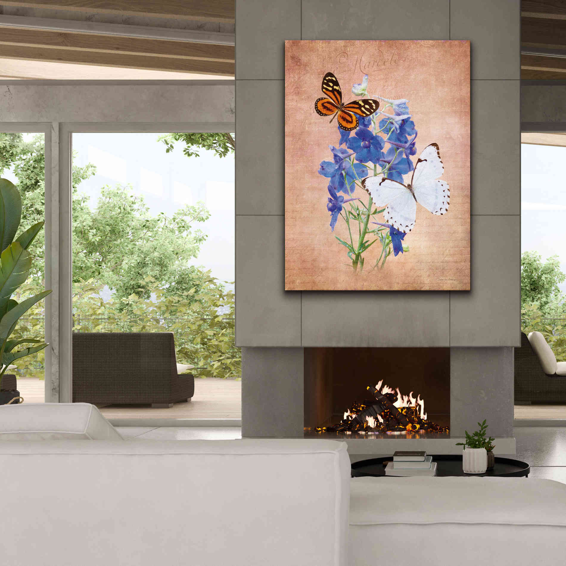 'Butterfly Botanical III' by Debra Van Swearingen, Canvas Wall Art,40 x 54