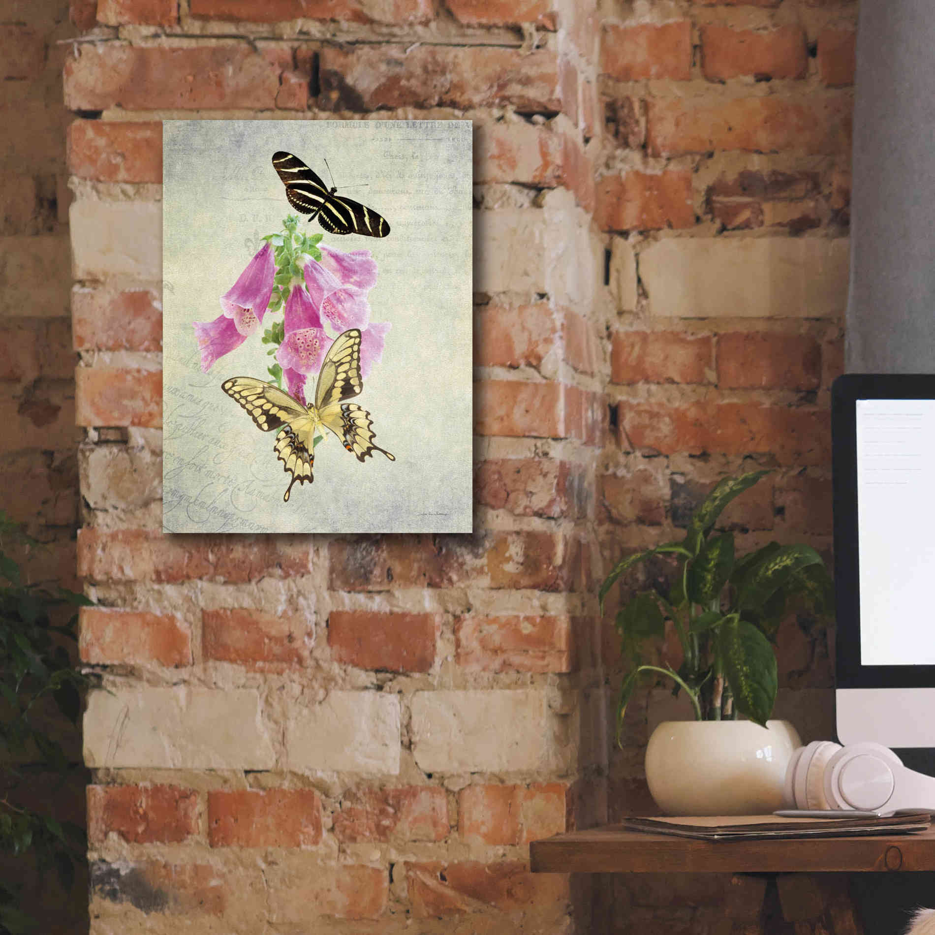 'Butterfly Botanical IV' by Debra Van Swearingen, Canvas Wall Art,12 x 16