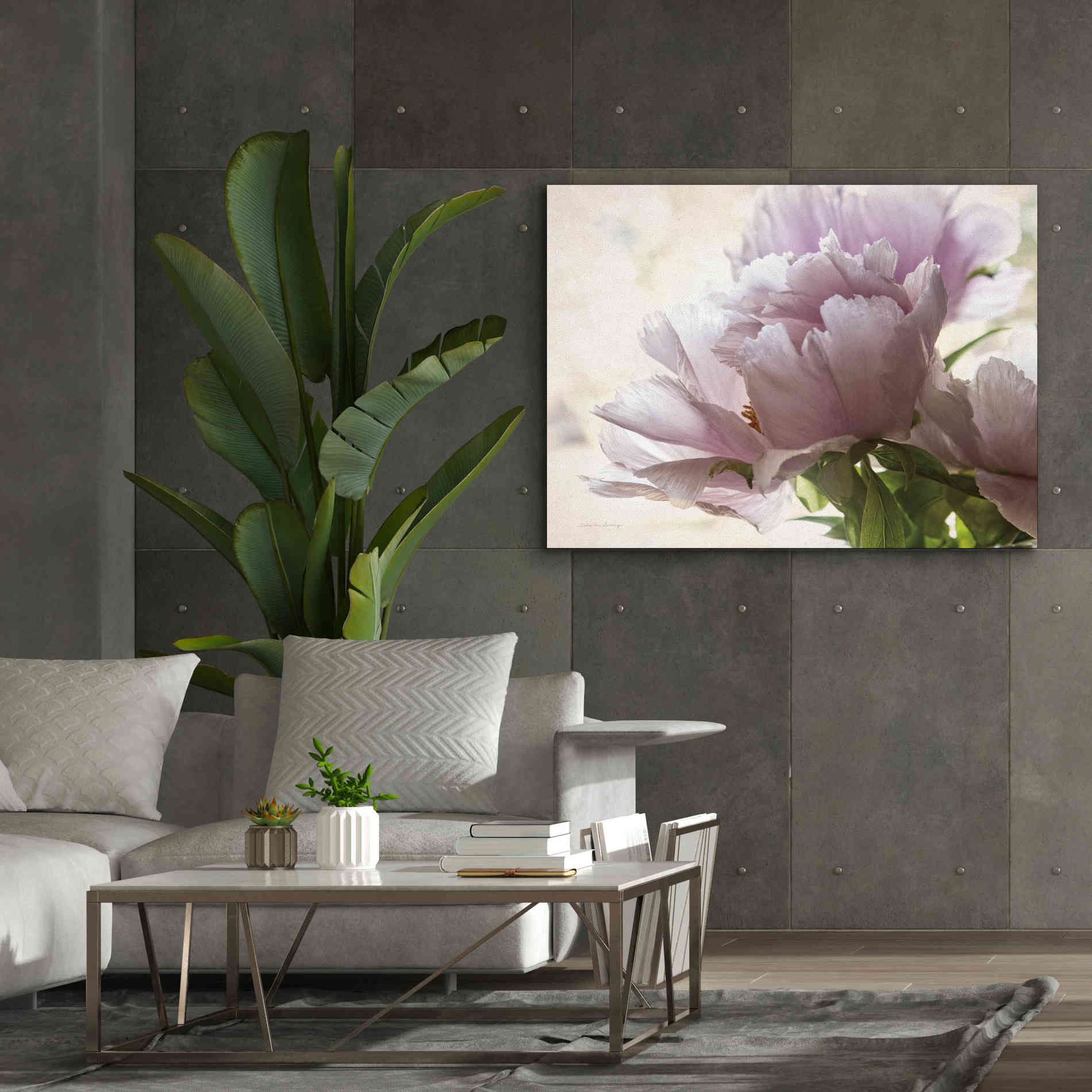 'Translucent Peony I' by Debra Van Swearingen, Canvas Wall Art,54 x 40