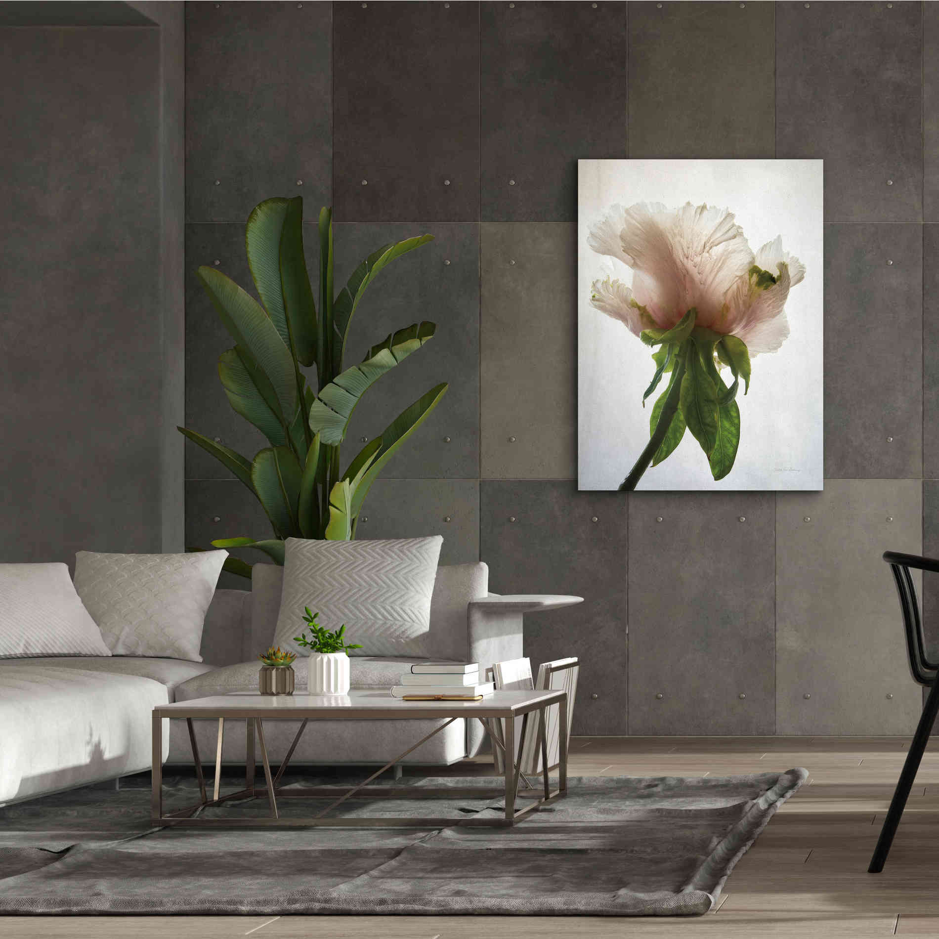 'Translucent Peony VII' by Debra Van Swearingen, Canvas Wall Art,40 x 54