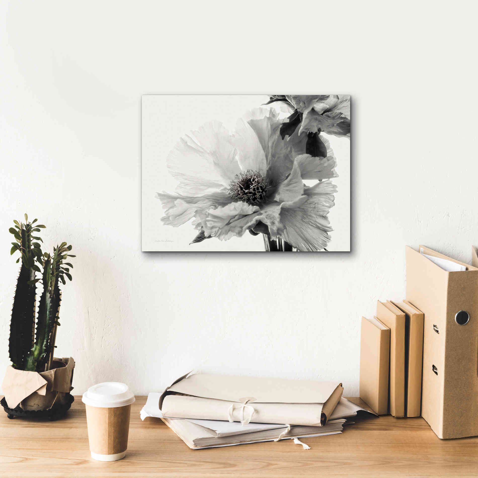 'Translucent Peony VBW' by Debra Van Swearingen, Canvas Wall Art,16 x 12