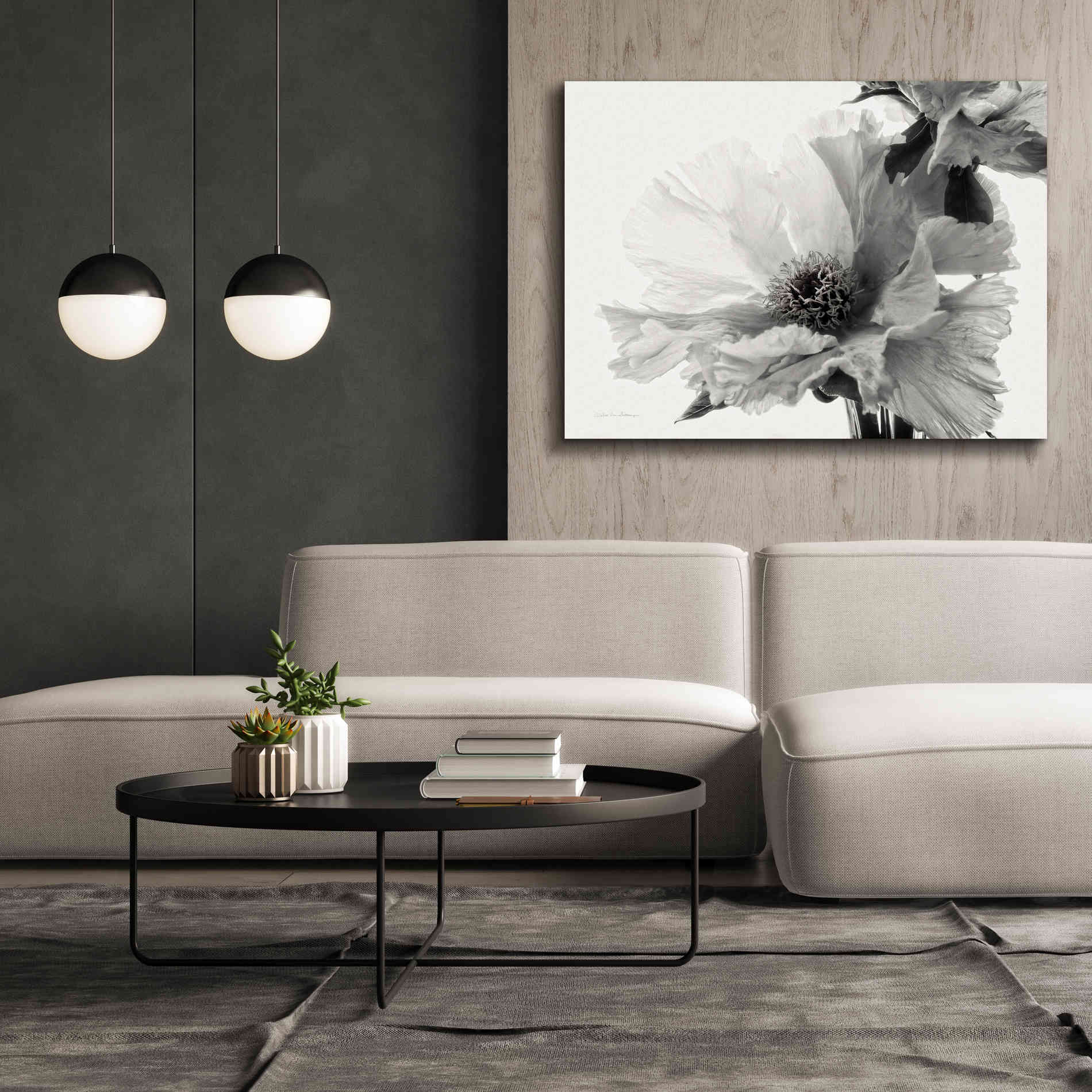 'Translucent Peony VBW' by Debra Van Swearingen, Canvas Wall Art,54 x 40