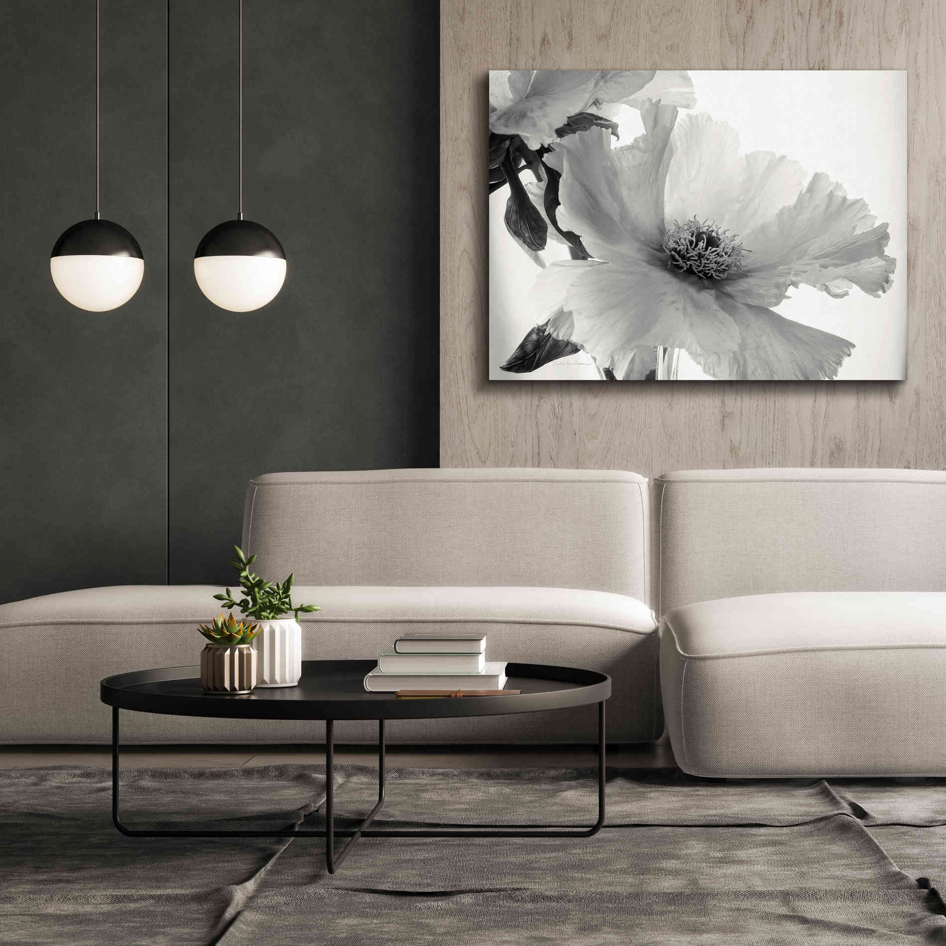'Translucent Peony VIBW' by Debra Van Swearingen, Canvas Wall Art,54 x 40