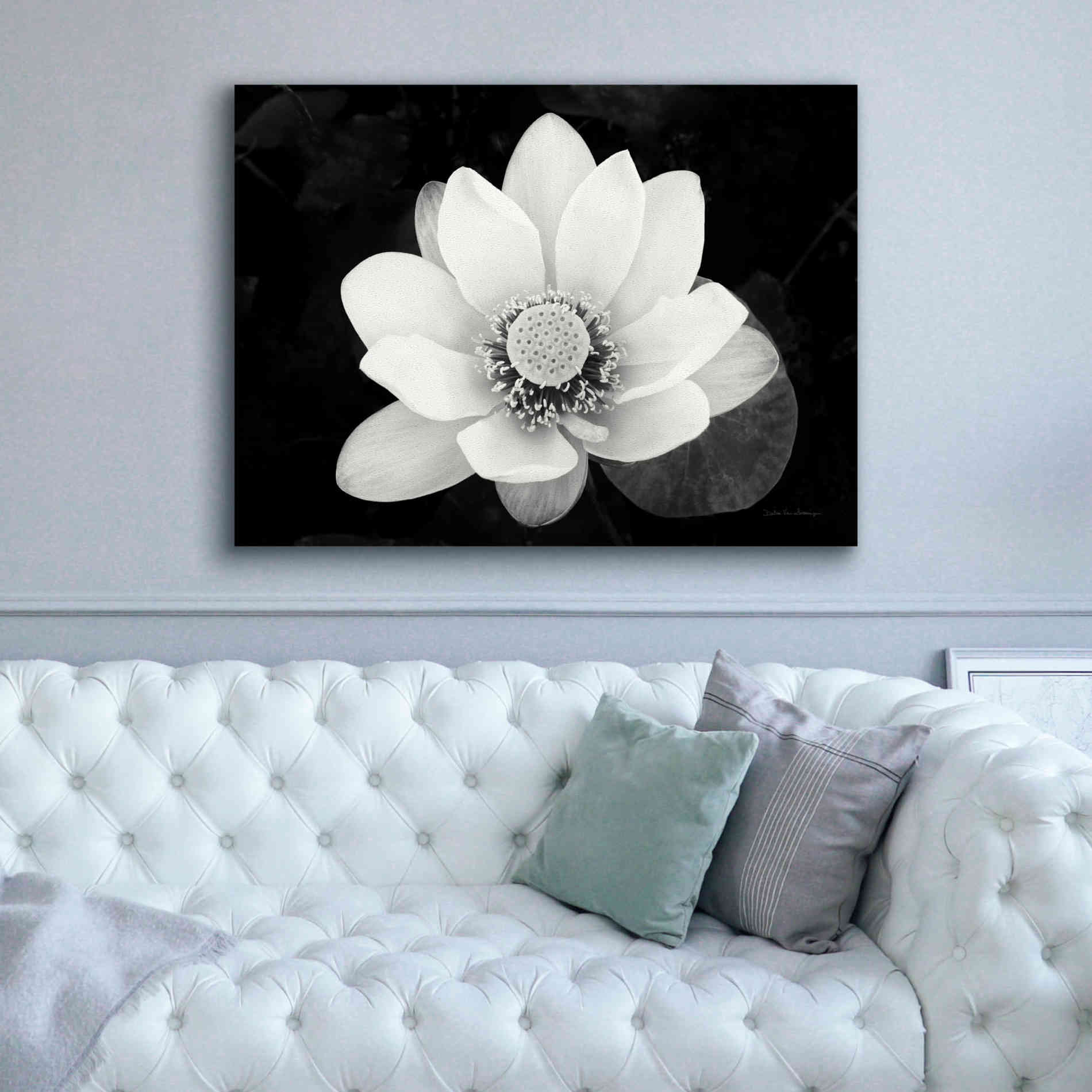 'Lotus Flower II v2' by Debra Van Swearingen, Canvas Wall Art,54 x 40