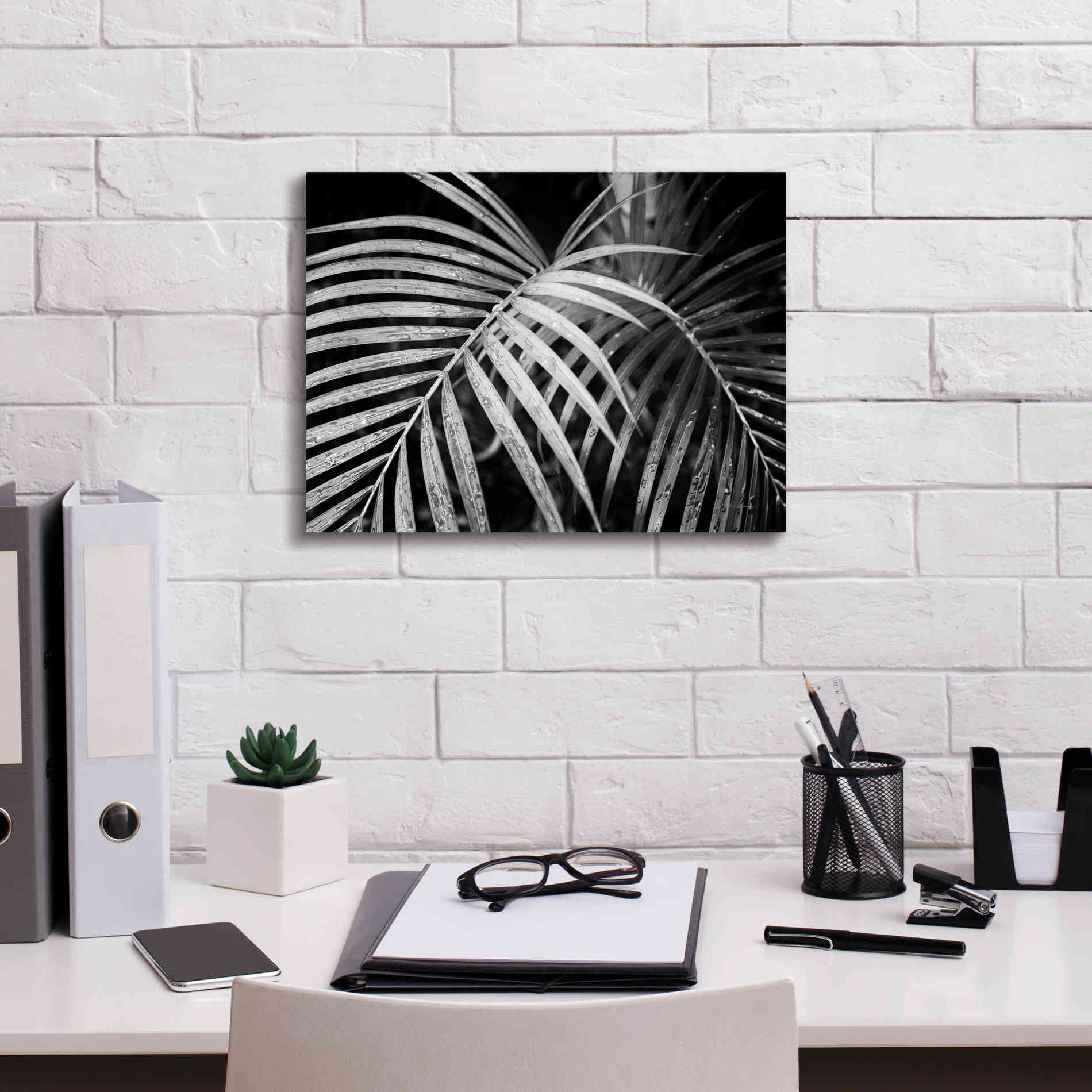 'Palm Fronds' by Debra Van Swearingen, Canvas Wall Art,16 x 12