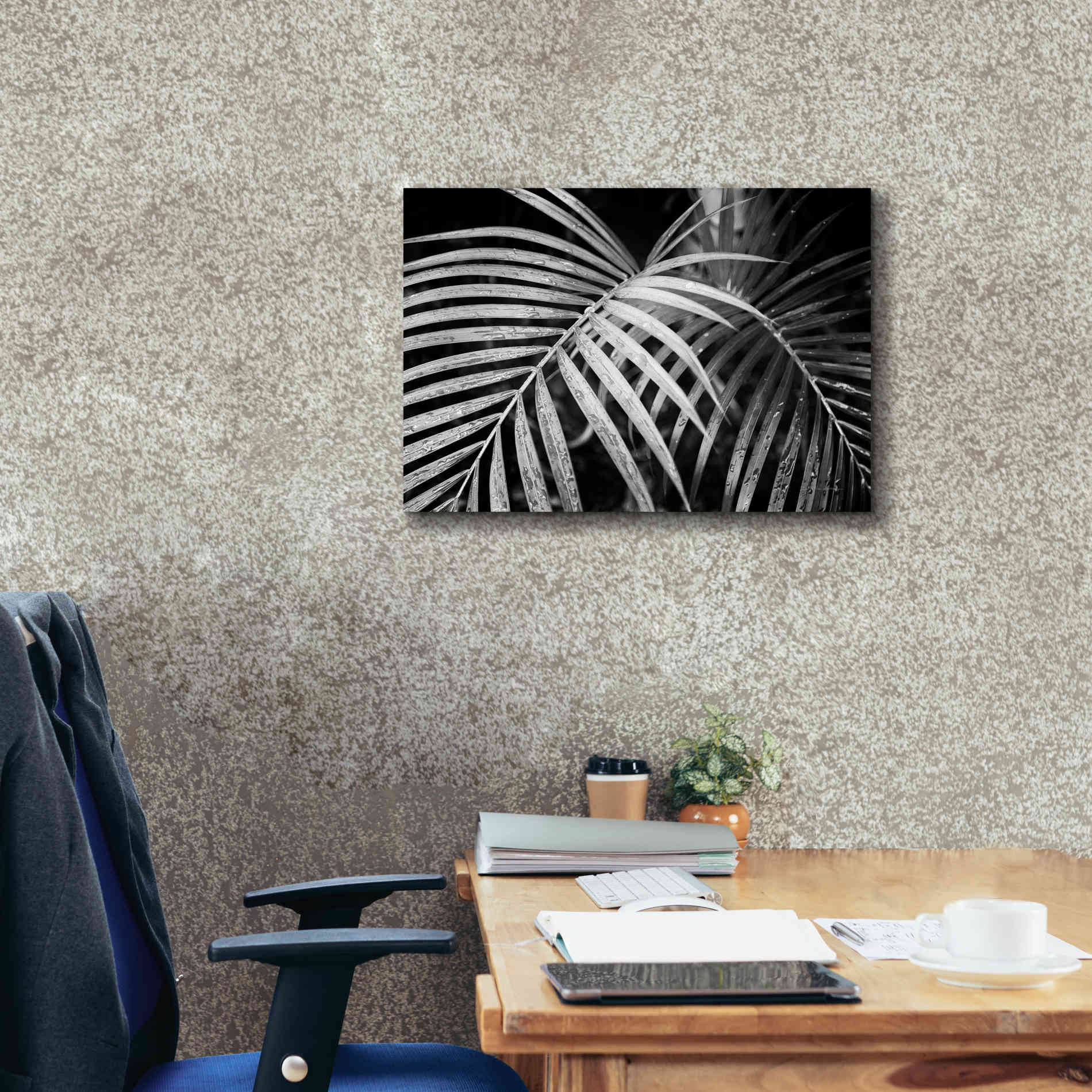 'Palm Fronds' by Debra Van Swearingen, Canvas Wall Art,26 x 18